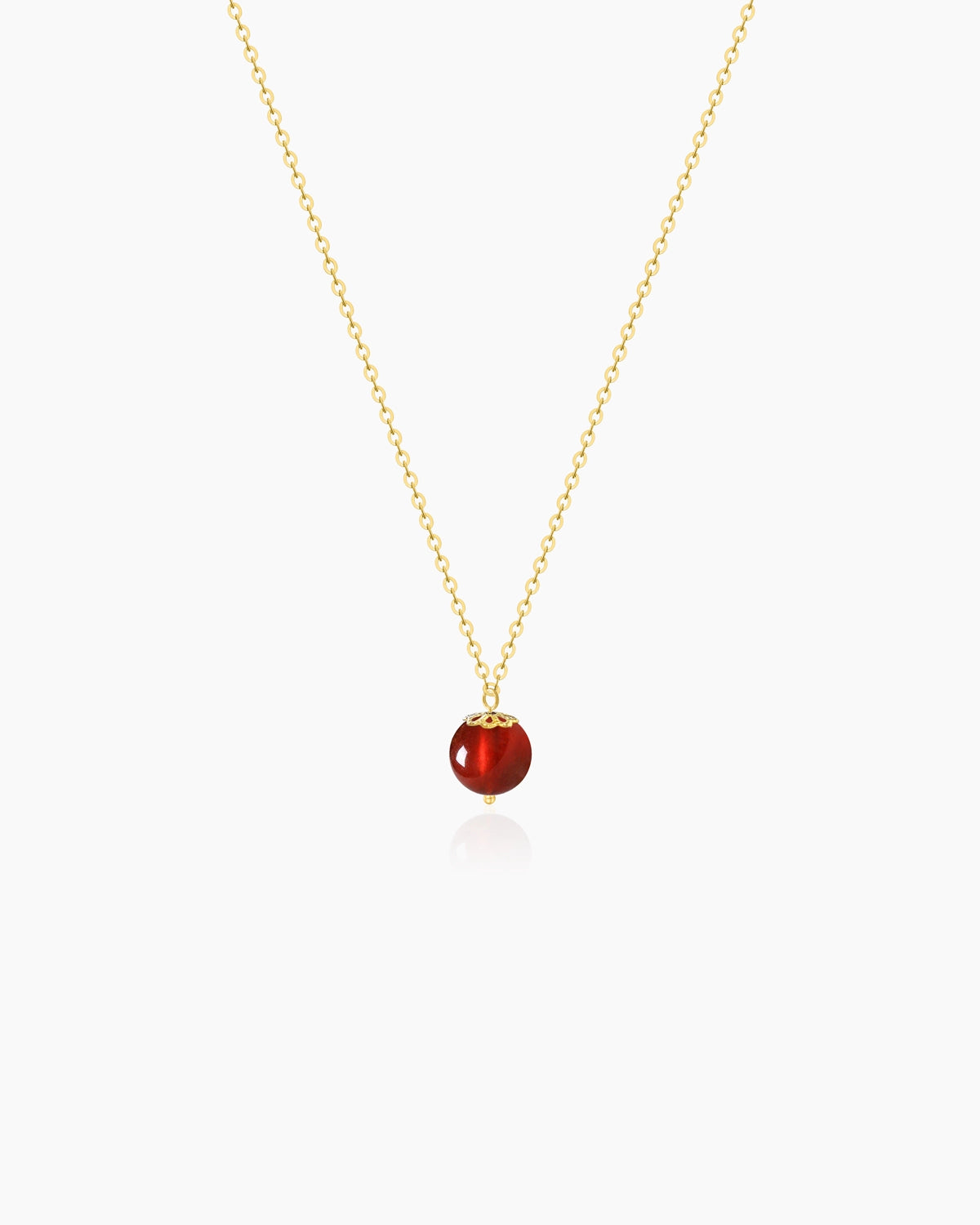 garnet pendant necklace