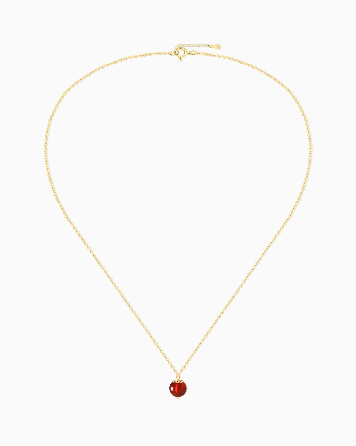 garnet pendant necklace for january