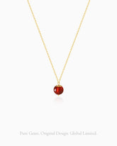 garnet pendant necklace