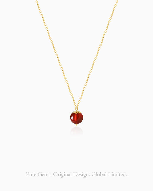 garnet pendant necklace