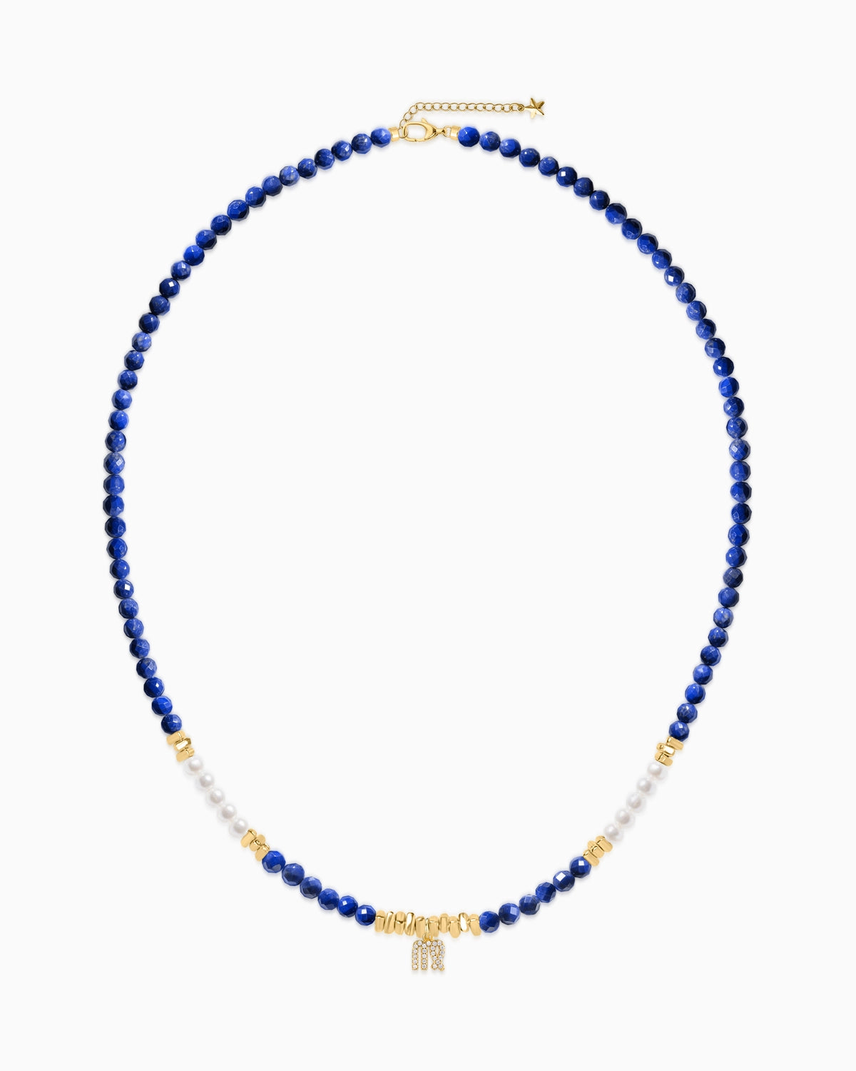 lapis lazuli beaded zodiac necklace