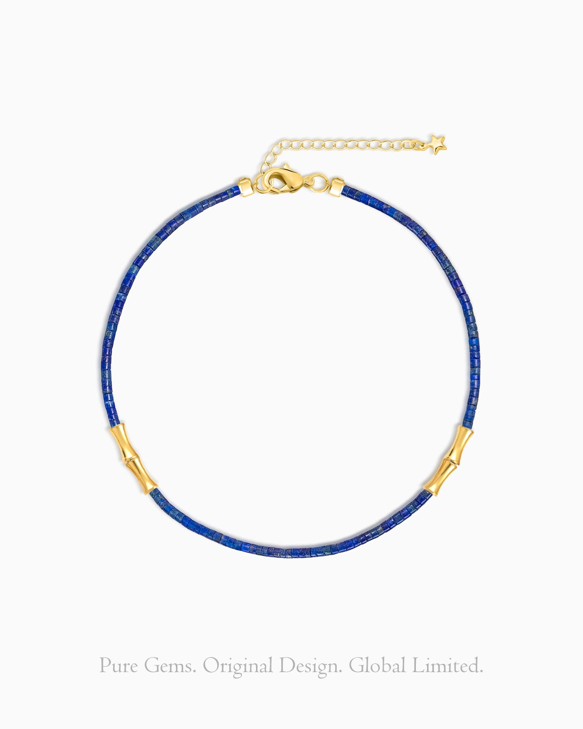 lapis lazuli gold beaded bracelet – september birthstone jewelry