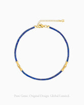 lapis lazuli gold beaded bracelet – september birthstone jewelry