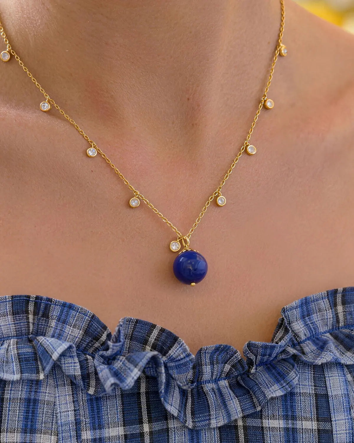 lapis lazuli Pendant Necklace | september birthstone jewelry