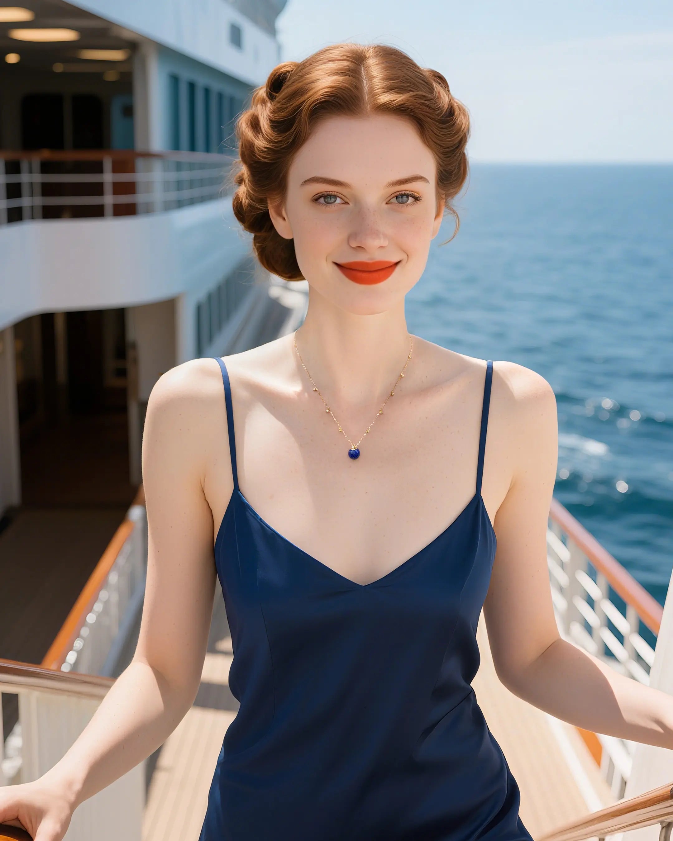 lapis lazuli Pendant Necklace | september birthstone jewelry