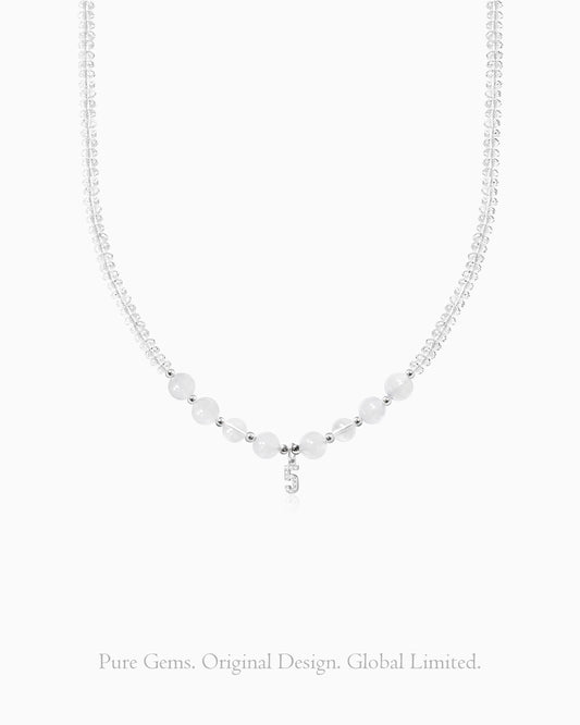 moonstone beaded necklace