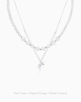 Moonstone Beaded Necklace Set