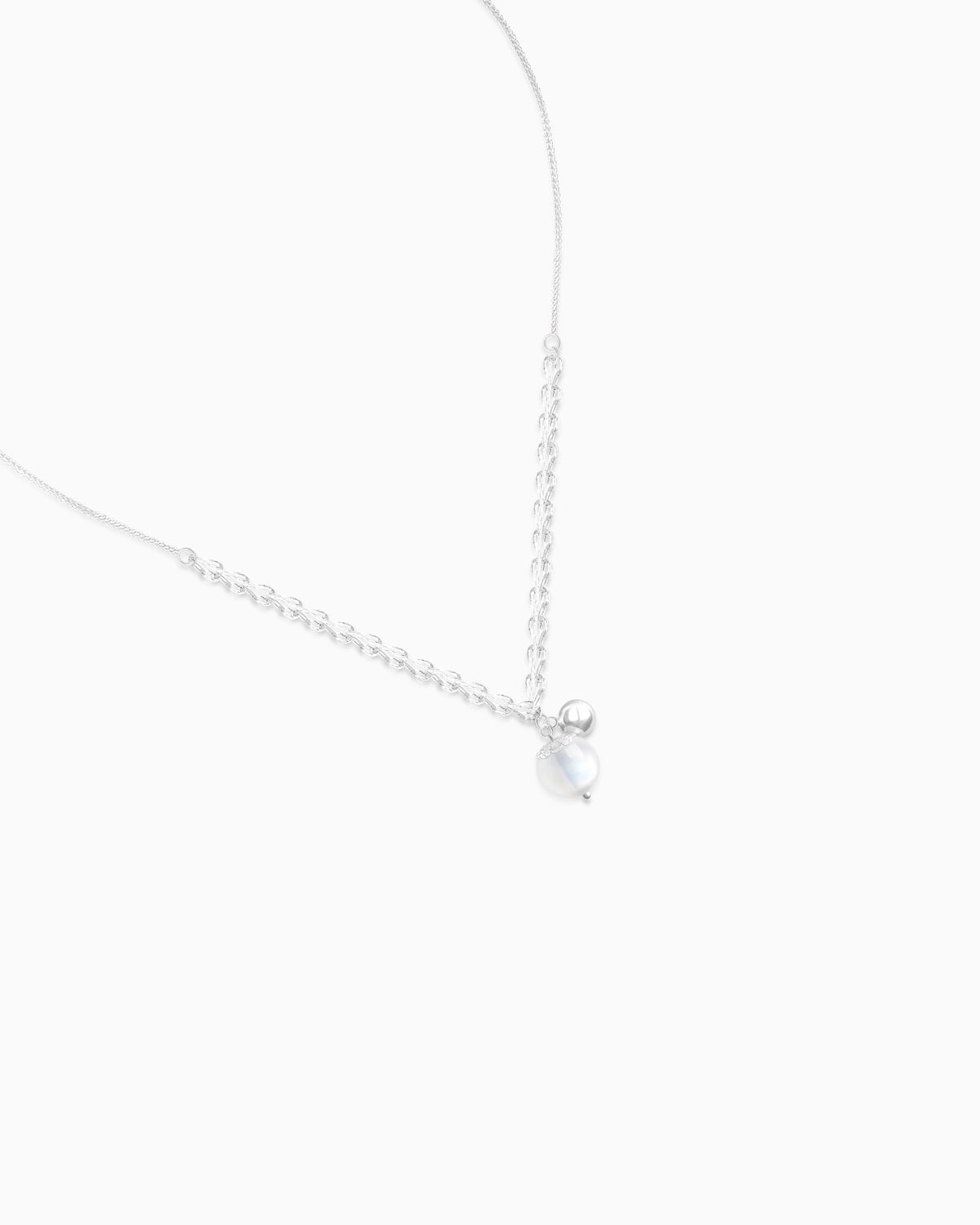 moonstone pendant necklace detail