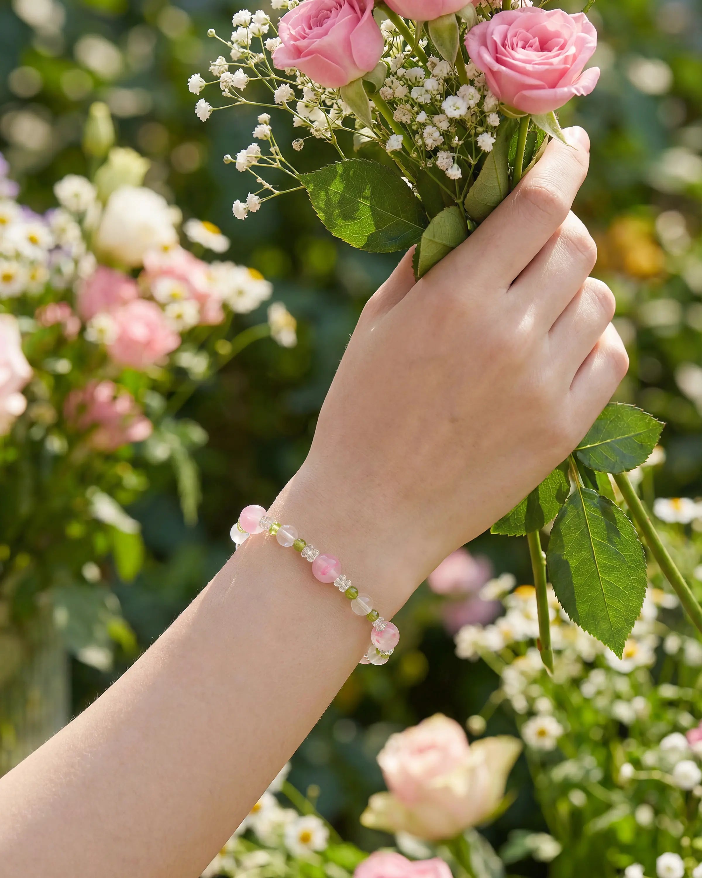 peridot beaded bracelet – jewelry for august birthday