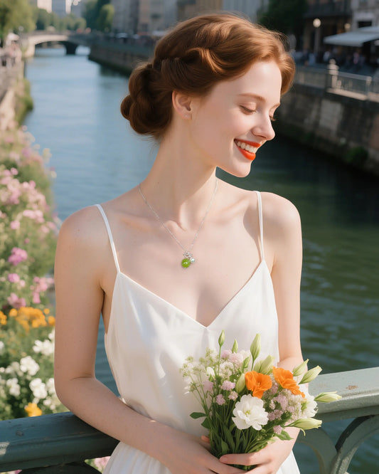 peridot pendant necklace