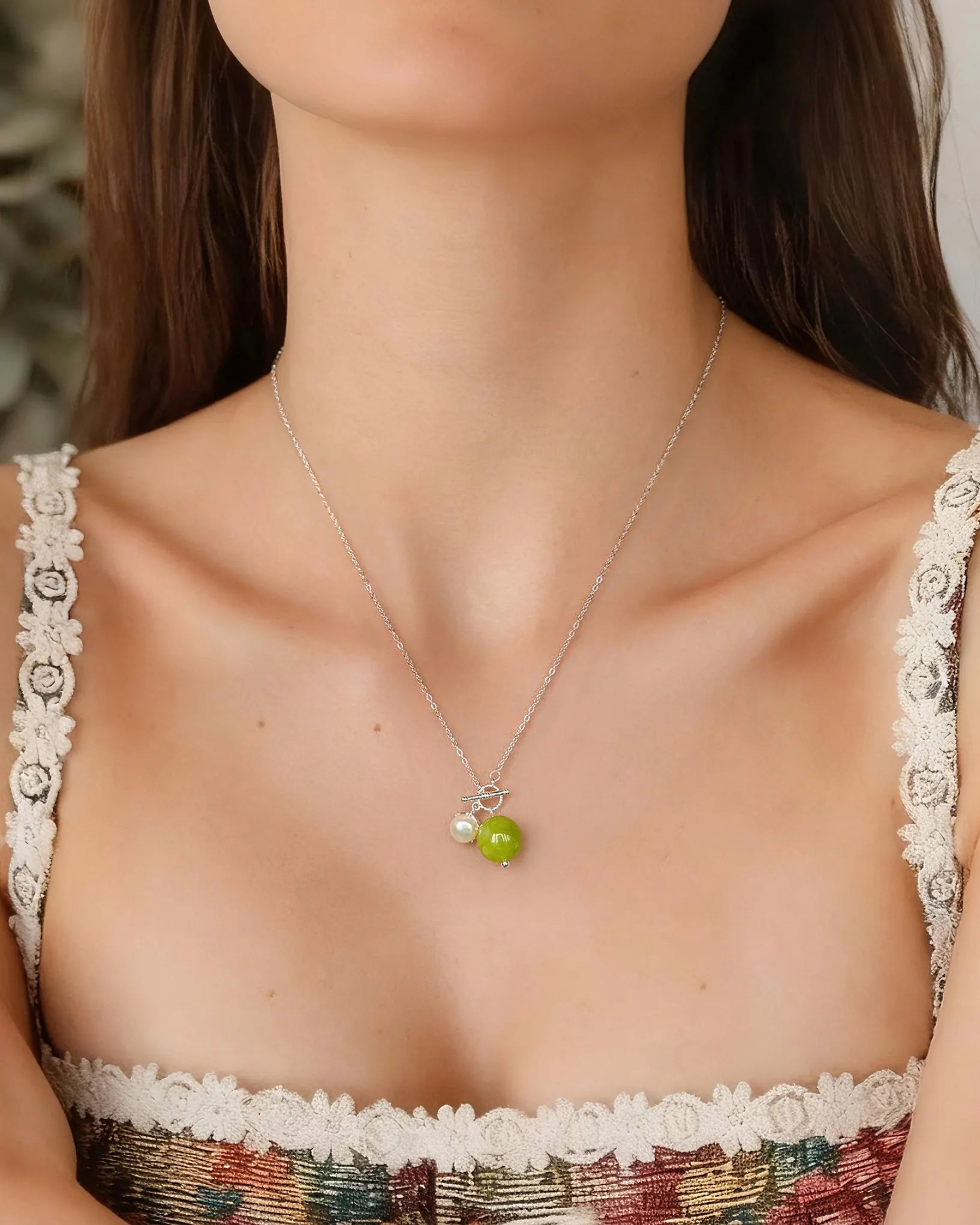 peridot pendant necklace
