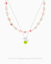 Peridot Beaded Necklace Set