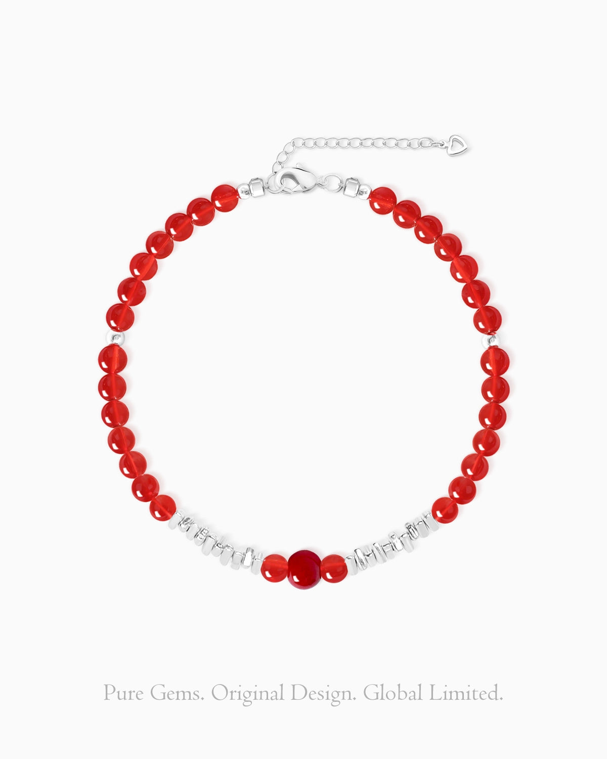 red agate beaded bracelet – july birthstone jewelry