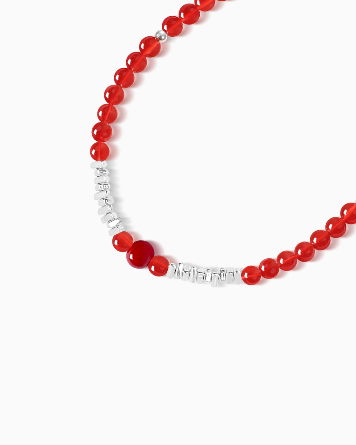 red agate beaded bracelet – july birthstone jewelry