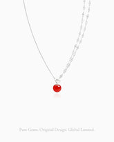 red agate pendant necklace