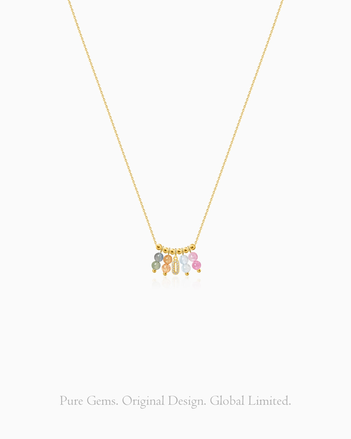 tourmaline charm necklace