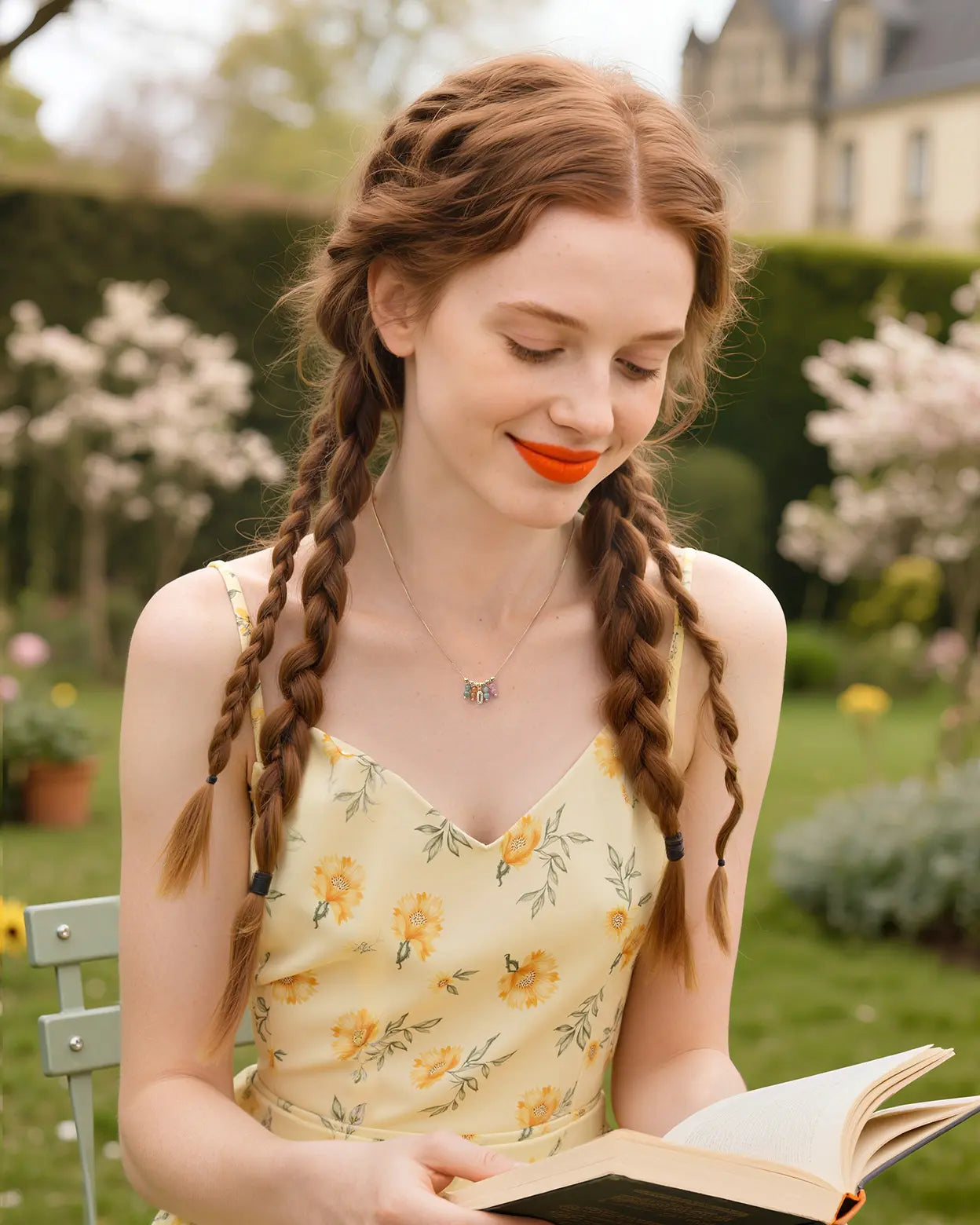 tourmaline charm necklace