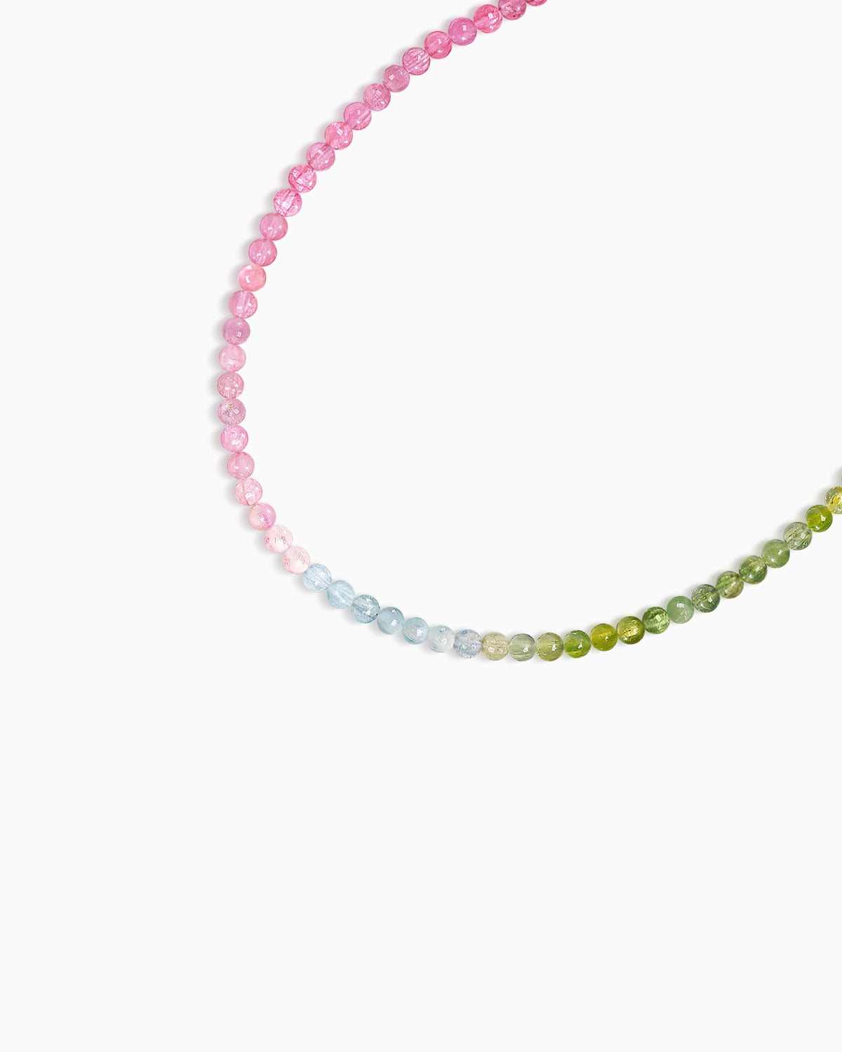 Pink Tourmaline 18K Gold Plated Beaded Bracelet