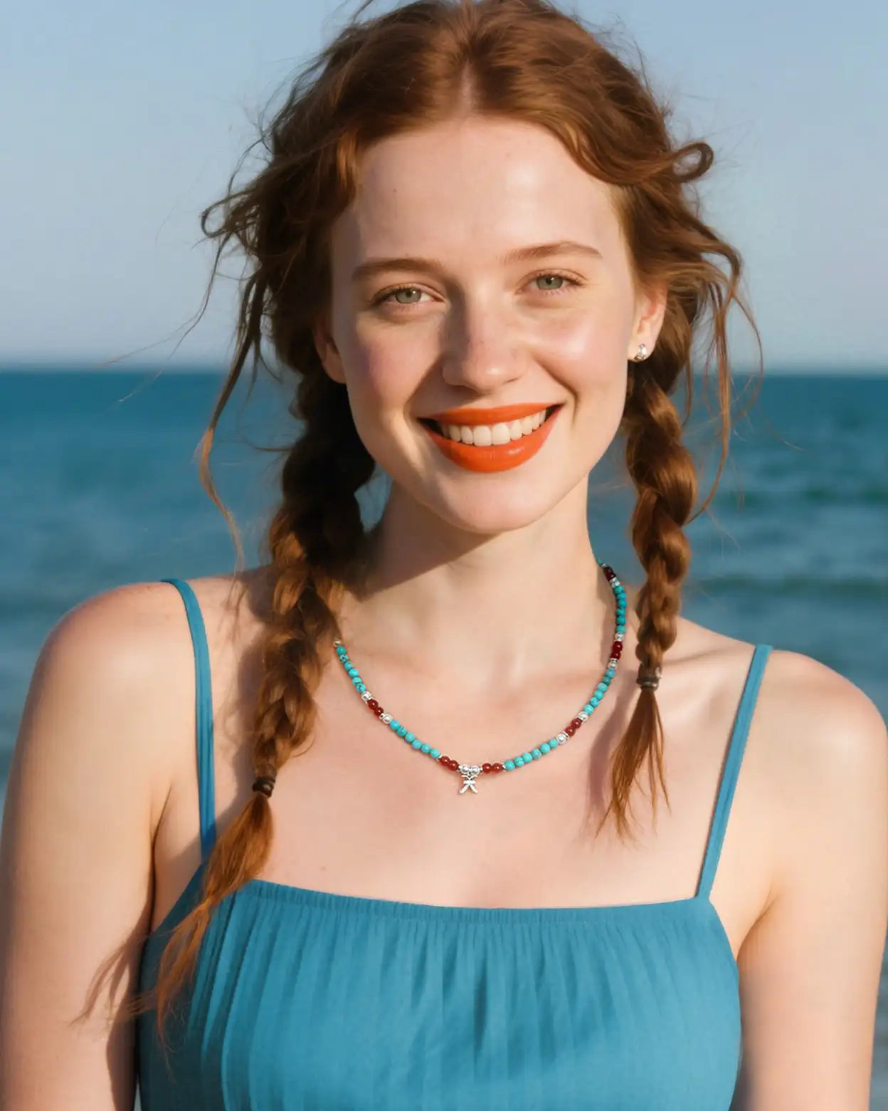 turquoise beaded necklace