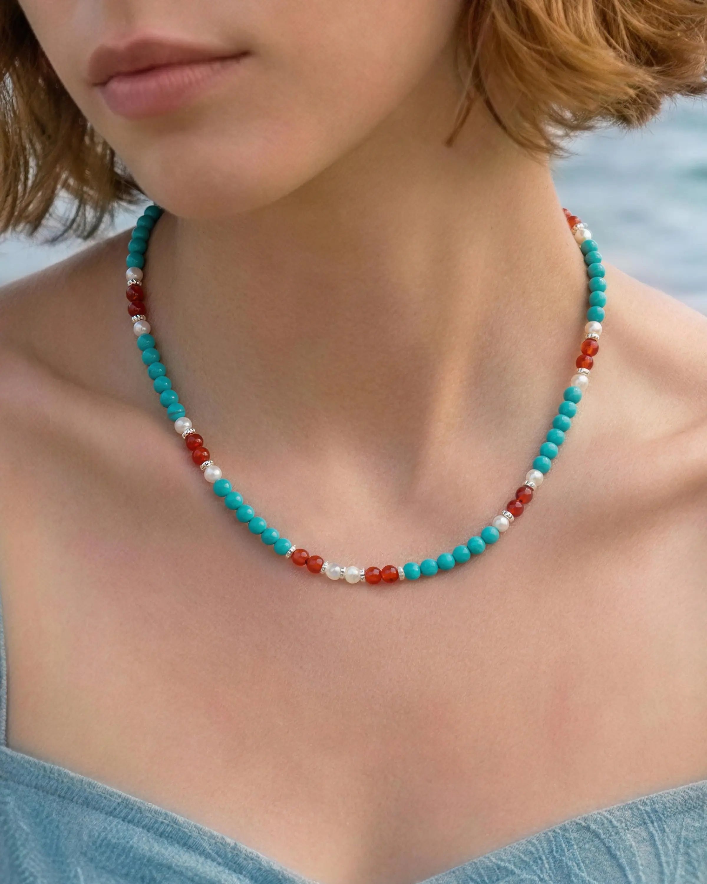 turquoise beaded necklace
