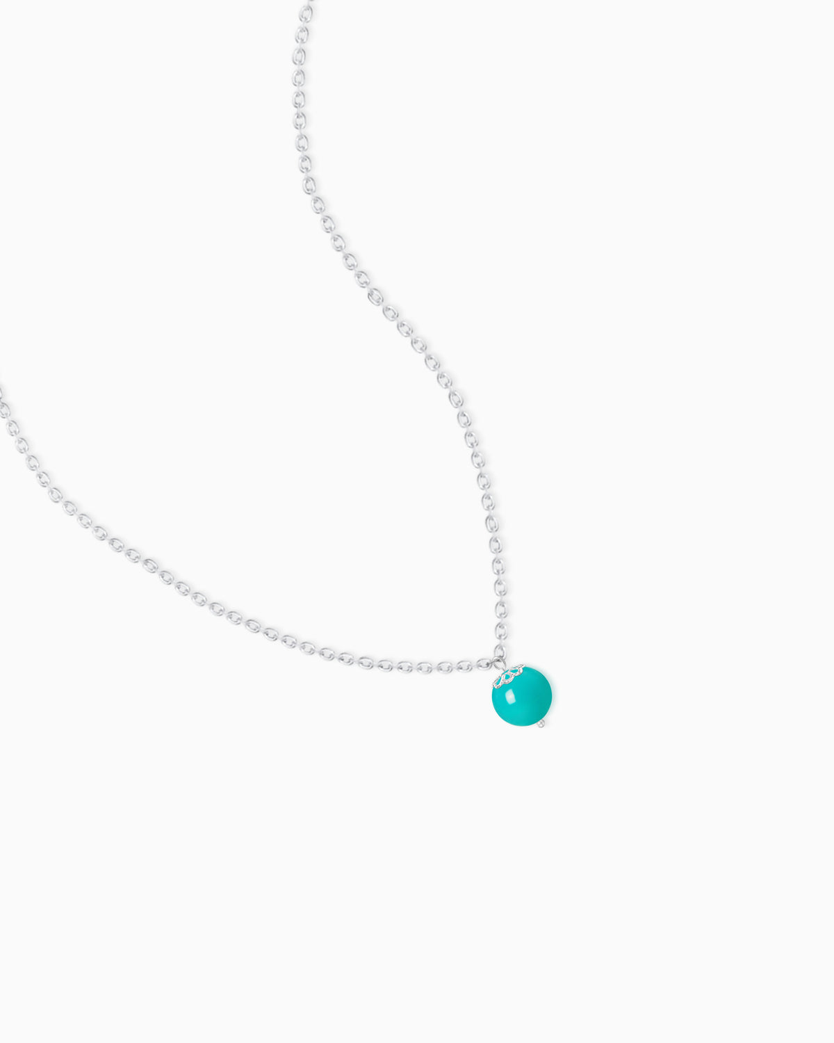 turquoise pendant necklace detail