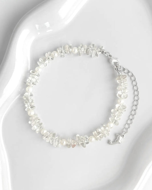 Clear Quartz Silver Bracelet – Clarity & Healing