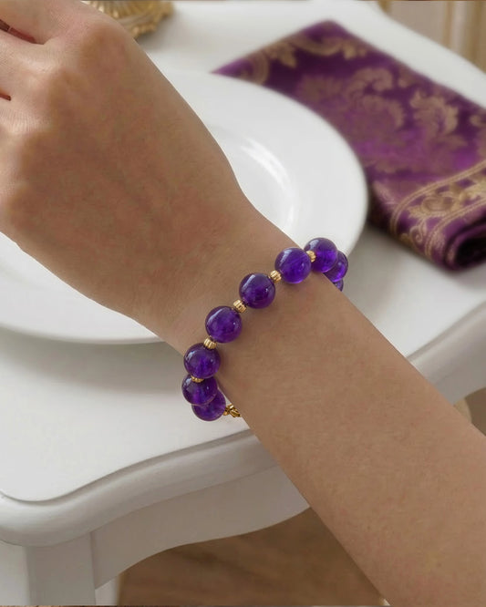 Amethyst Gold Bracelet – Intuition & Dreams