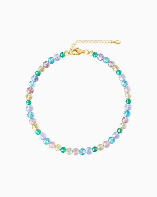 Candy Facet Gemstone Beaded Bracelet