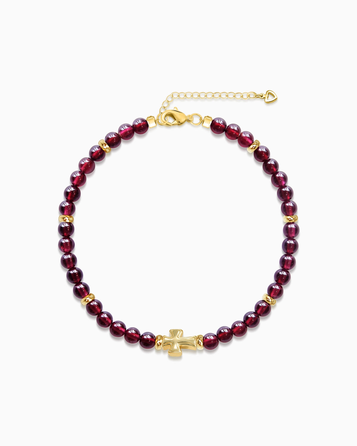 Garnet Beaded Bracelet