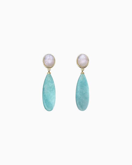 blue amazonite Earrings