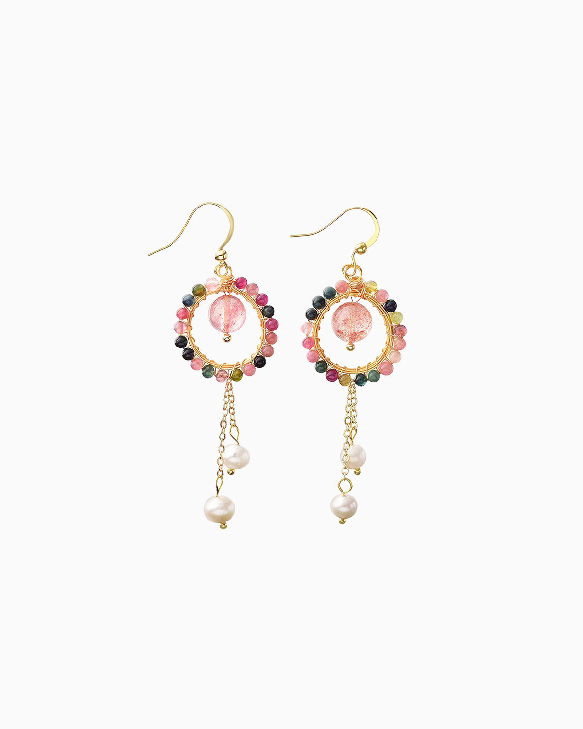 Tourmaline Mist Drop Earrings | October Birthstone Jewelry