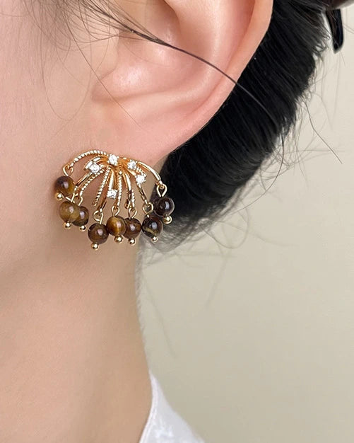 ブラックオニキス スターリングシルバー イヤリング – グラウンディングと強さ