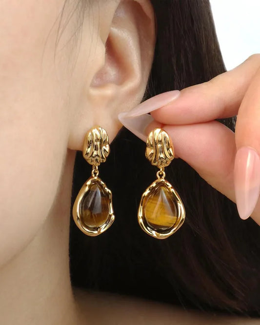 ブラックオニキス スターリングシルバー イヤリング – グラウンディングと強さ