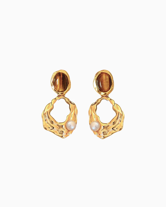 ブラックオニキス スターリングシルバー イヤリング – グラウンディングと強さ