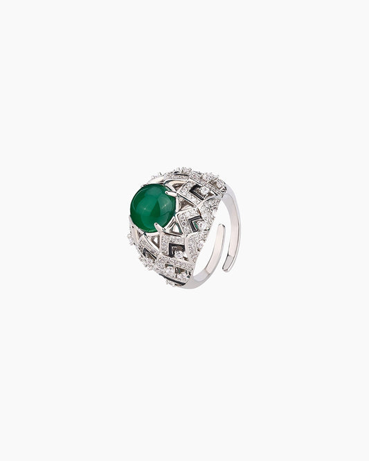 Birthstone Luxurious Adjustable Ring