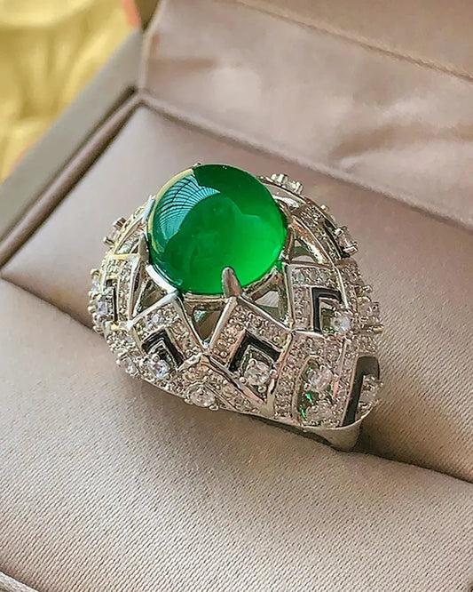 Birthstone Luxurious Adjustable Ring