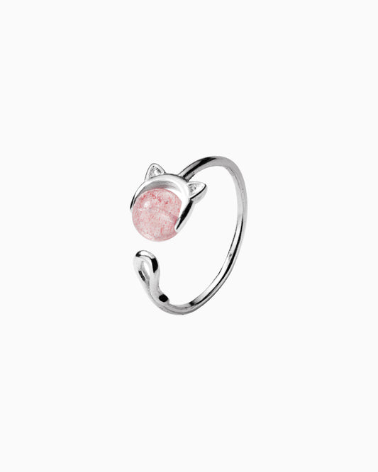 Strawberry Quartz Sterling Silver Ring – Love & Compassion