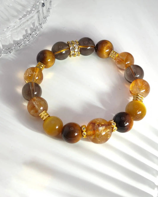 アクアマリン・クリアクォーツリング – 静寂と透明感