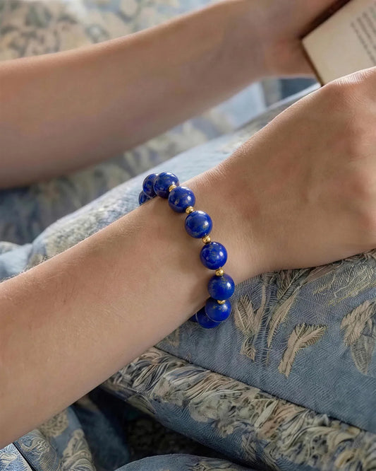 Lapis Lazuli Gold Bracelet – Clarity & Serenity