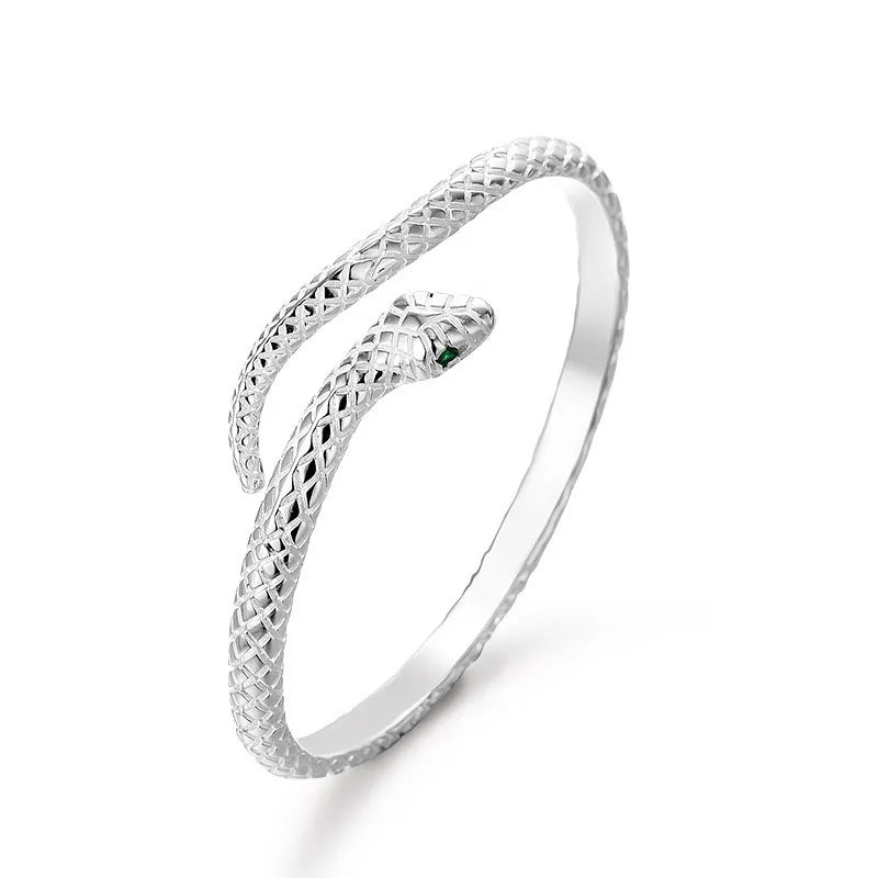 999 Silver Snake-Shaped Bracelet