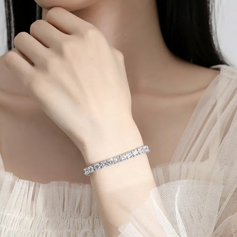 925 Silver Moissanite Bracelet