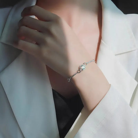 925 Silver Natural Zircon Bracelet