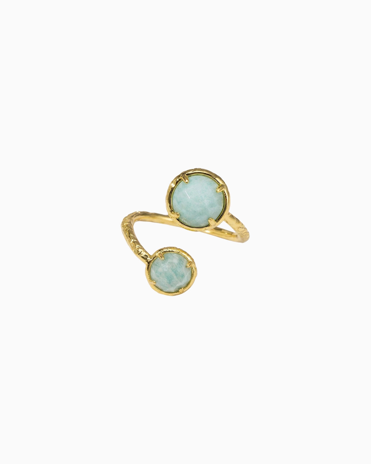 amazonite Gemstone Gold Ring