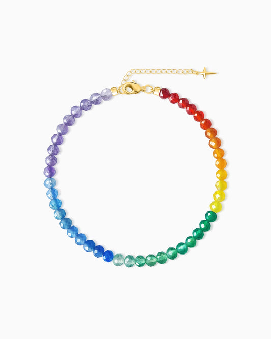 Rainbow Agate Beaded Bracelet