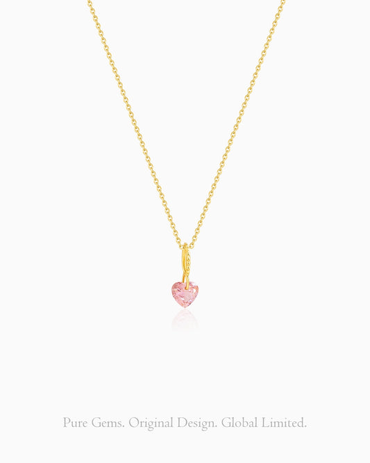 ハート 14K ゴールドメッキ スターリングシルバー ネックレス – 愛と優しさ