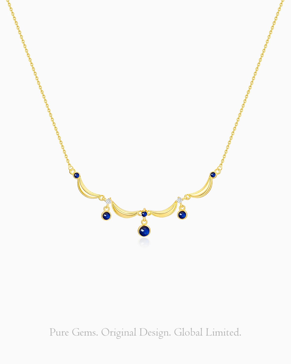 sapphire charm necklace | September Birthstone Jewelry