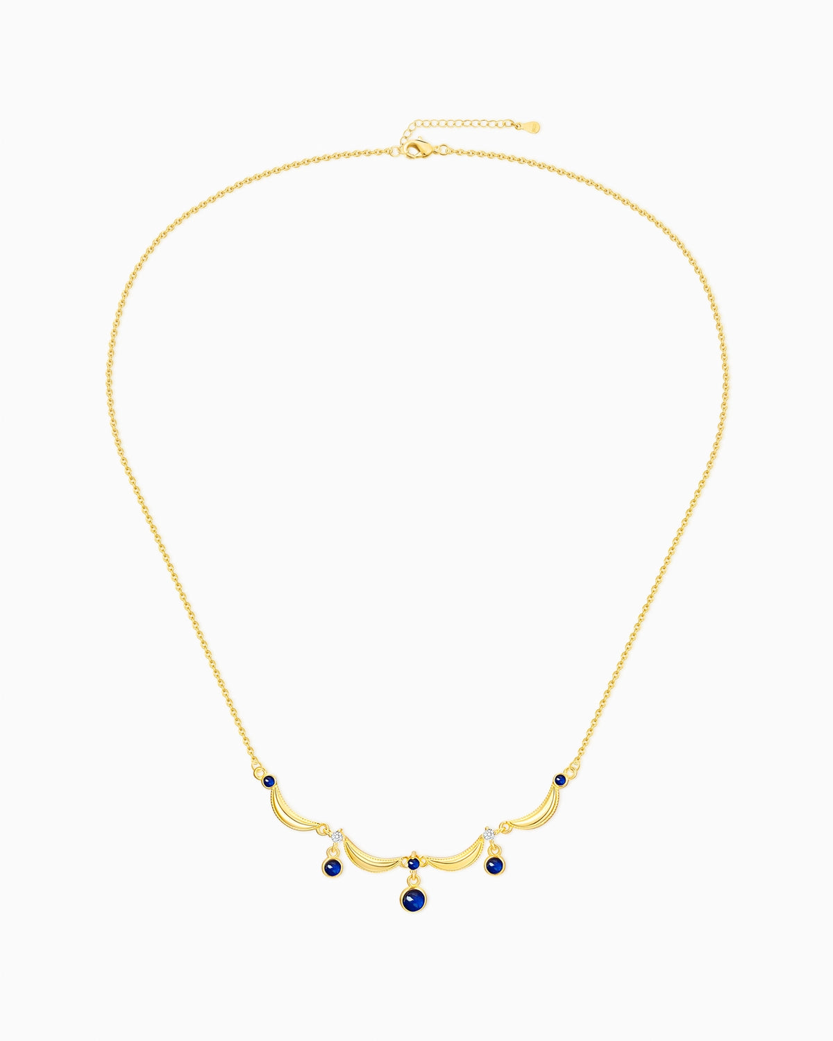sapphire charm necklace | HALO IN STYLE